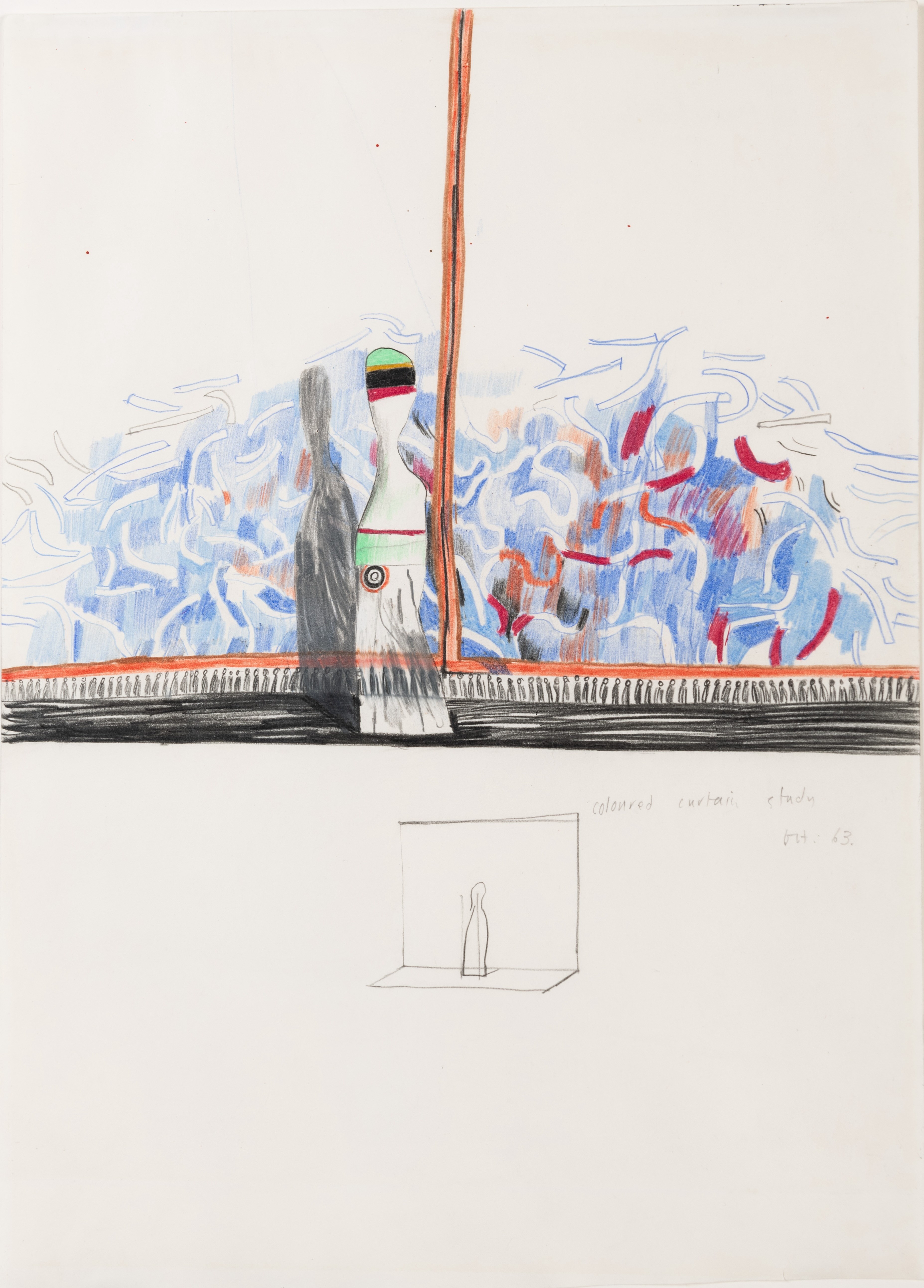 Coloured Curtain Study